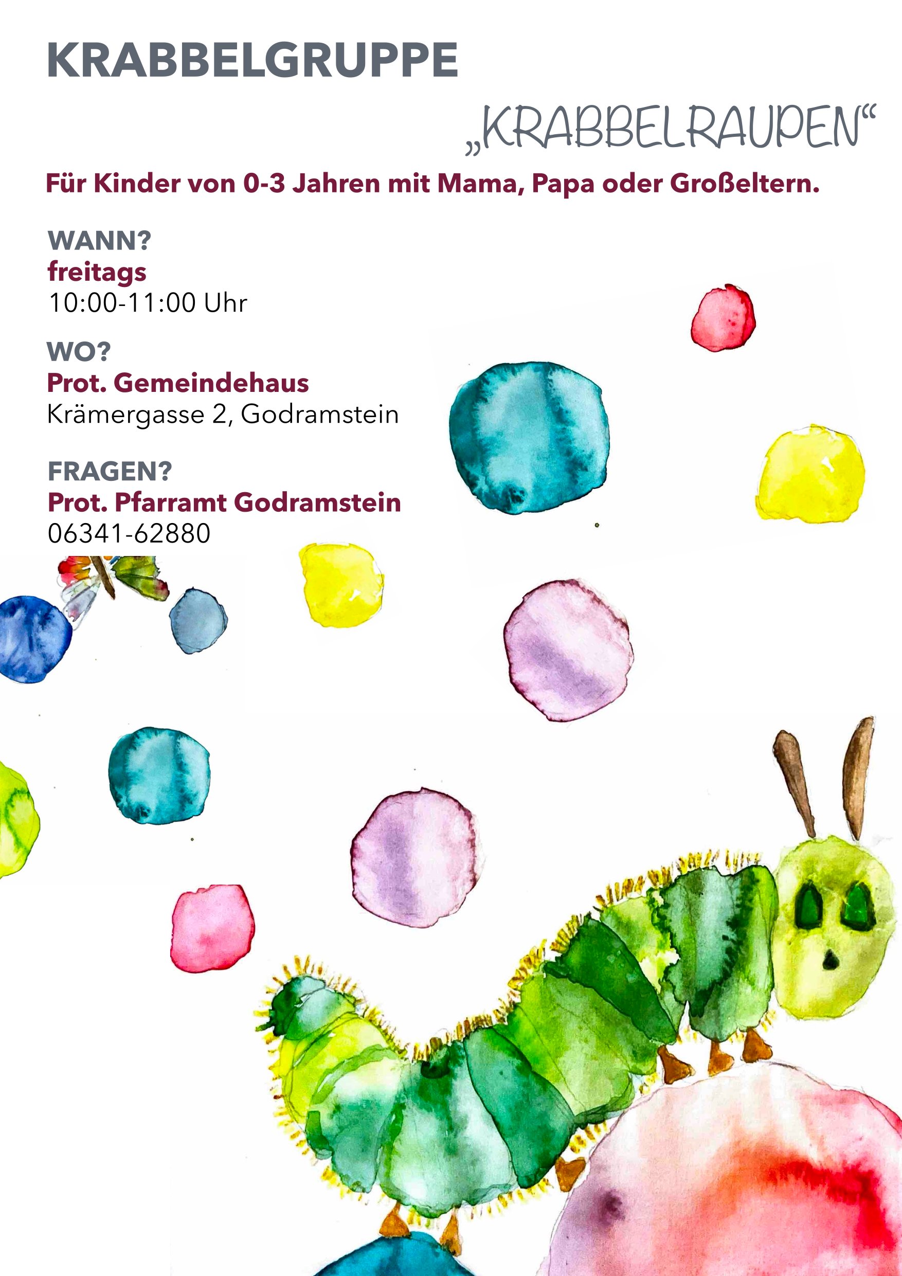 Krabbelraupen aktuell Frühjahr 2025 1