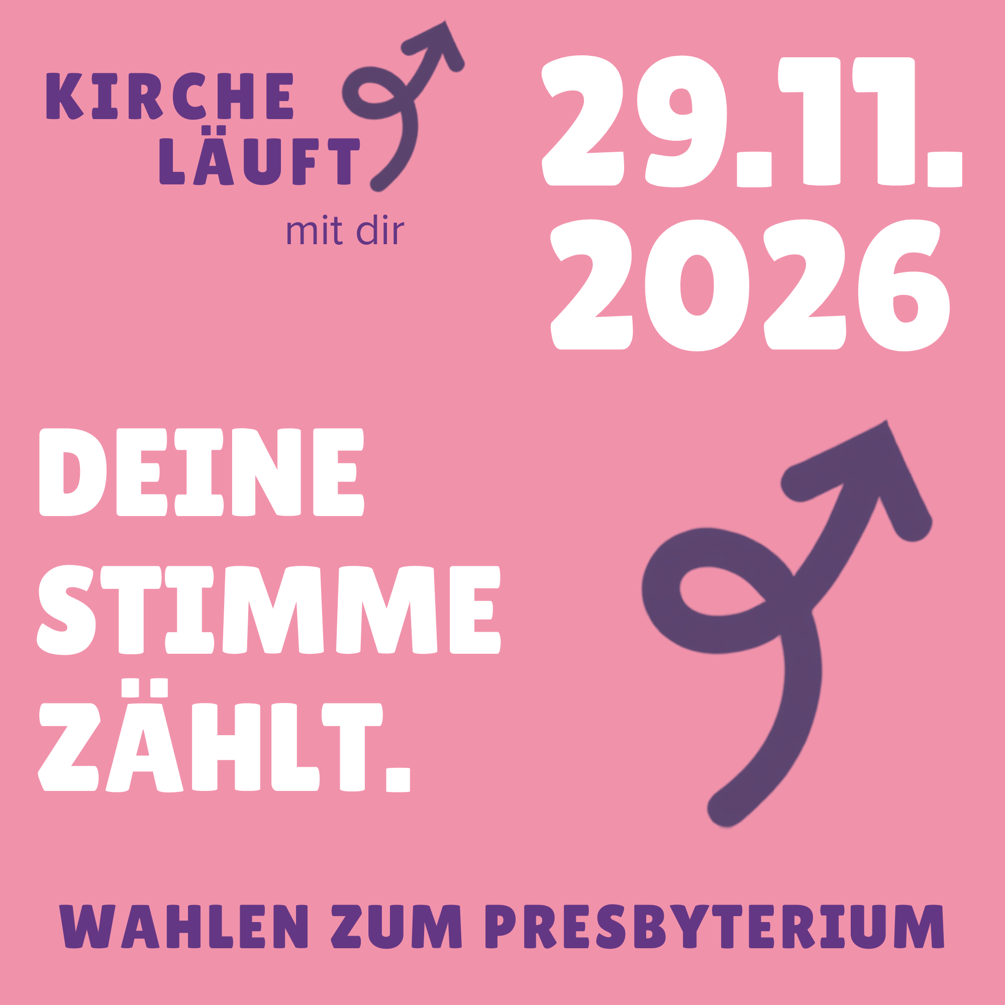 Kirchenwahlen rosa quadrat